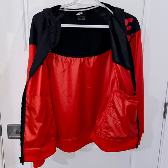 2/$99 Nike Boys Red & Black Windbreaker Jacket - Picture 2 of 5